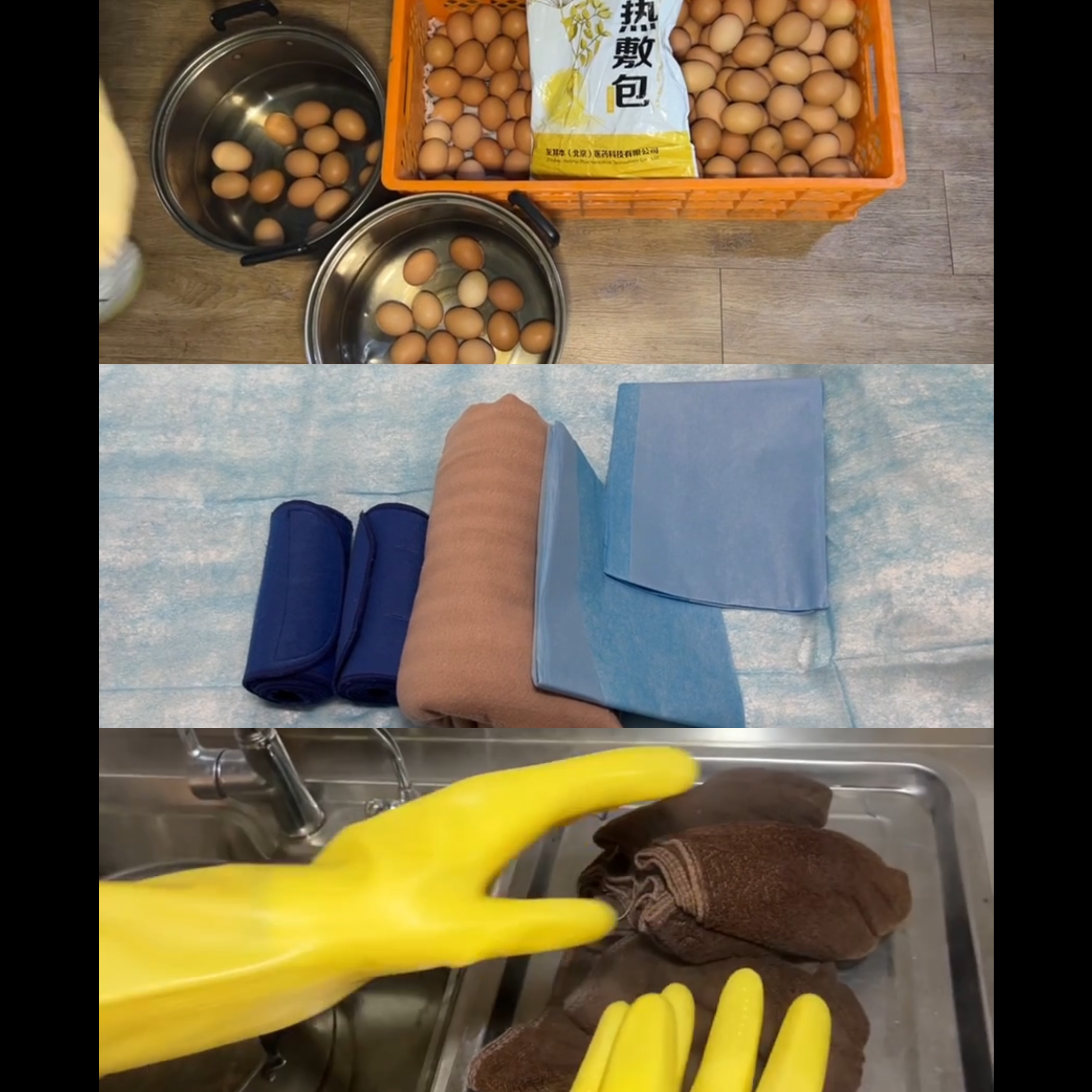 中药热敷加热设备，白色塑料外壳，LED显示屏，体现科技与传统医学结合